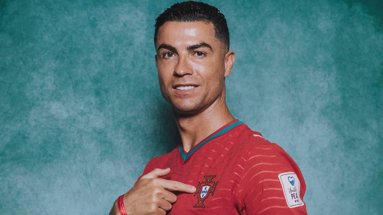 Cristiano Ronaldo durante a sessão oficial da Copa do Mundo 2026