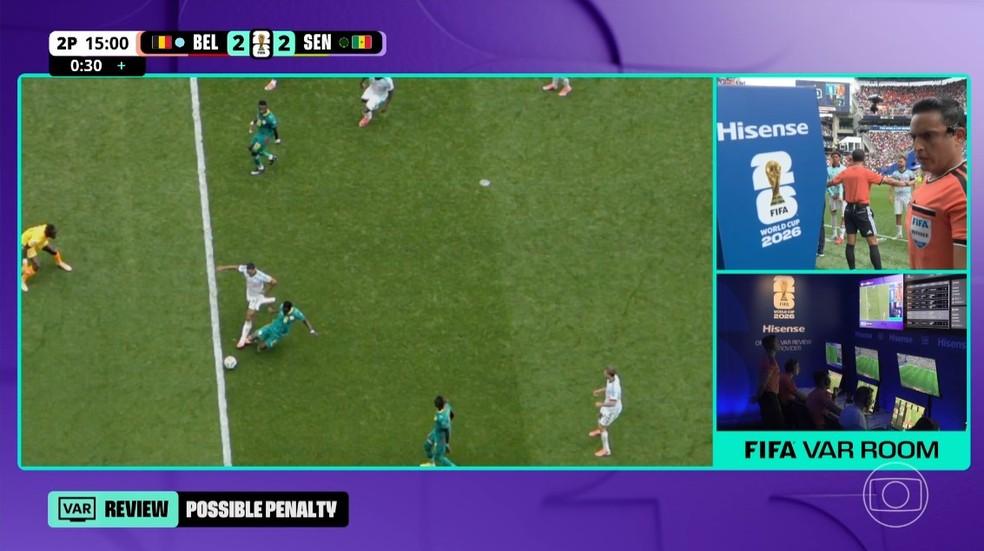 VAR em Bélgica x Senegal
