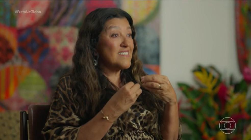 Regina Casé fala de Preta Gil — Foto: TV Globo