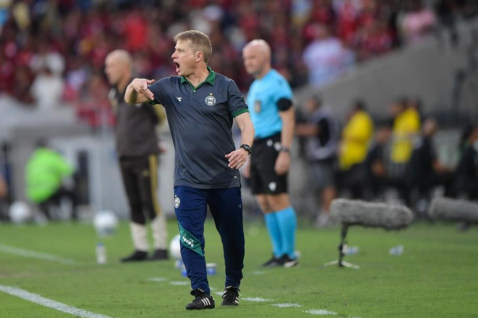 Fernando Seabra técnico do Coritiba durante partida contra o Flamengo
