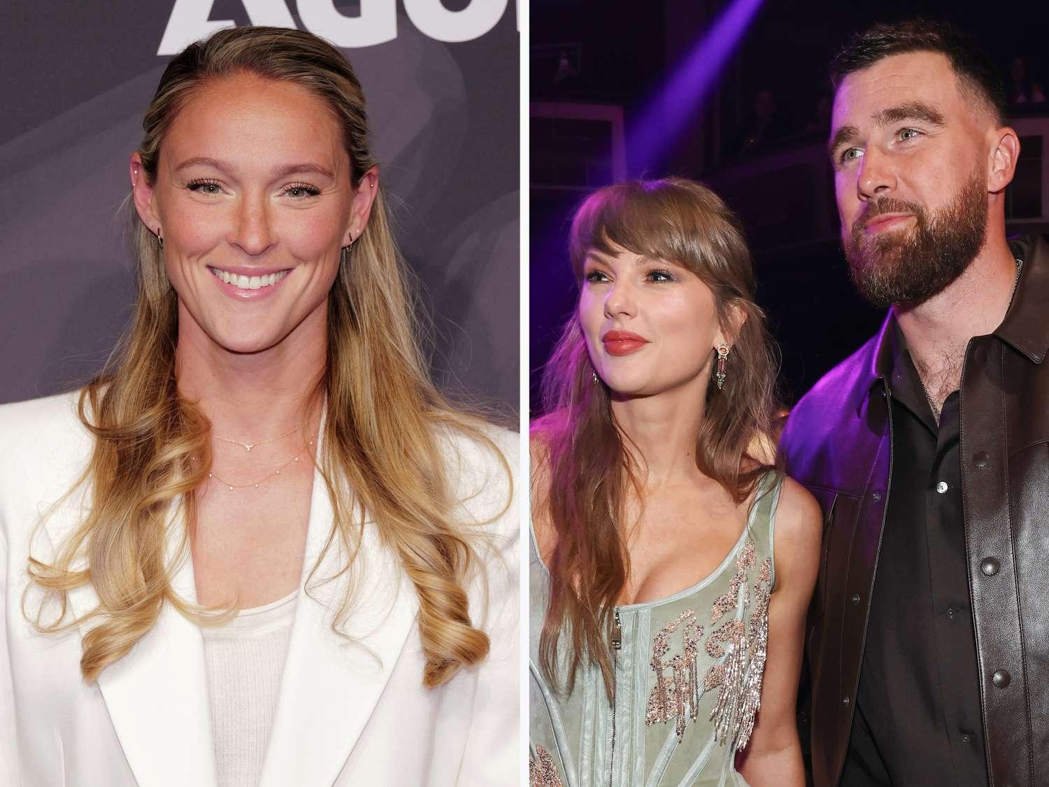 Kylie Kelce, Taylor Swift e Travis Kelce