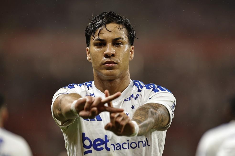 Kaio Jorge comemora gol pelo Cruzeiro