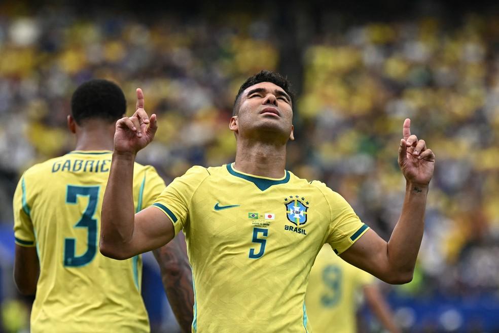 Casemiro gol Brasil Seleção Japão