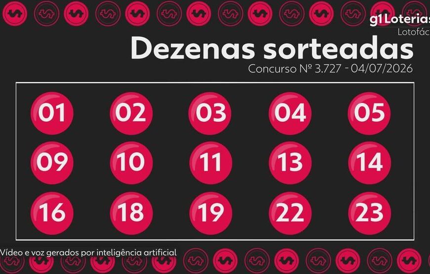 Uma aposta ganha R$ 4,5 milhões na Lotofácil 3727