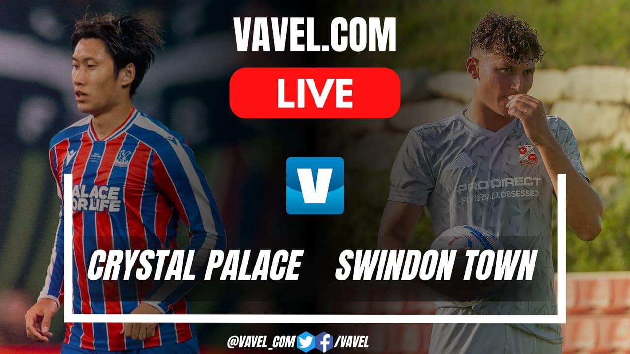 Matheus França durante a partida entre Crystal Palace e Swindon Town