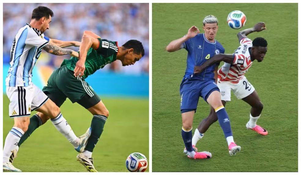 Messi e Balogun: argentino não recebeu cartão, e americano foi expulso