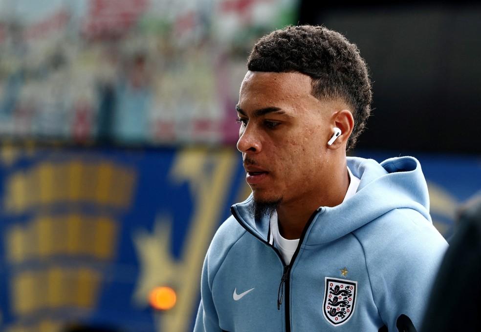 Morgan Rogers, em ação pela Inglaterra na Copa do Mundo