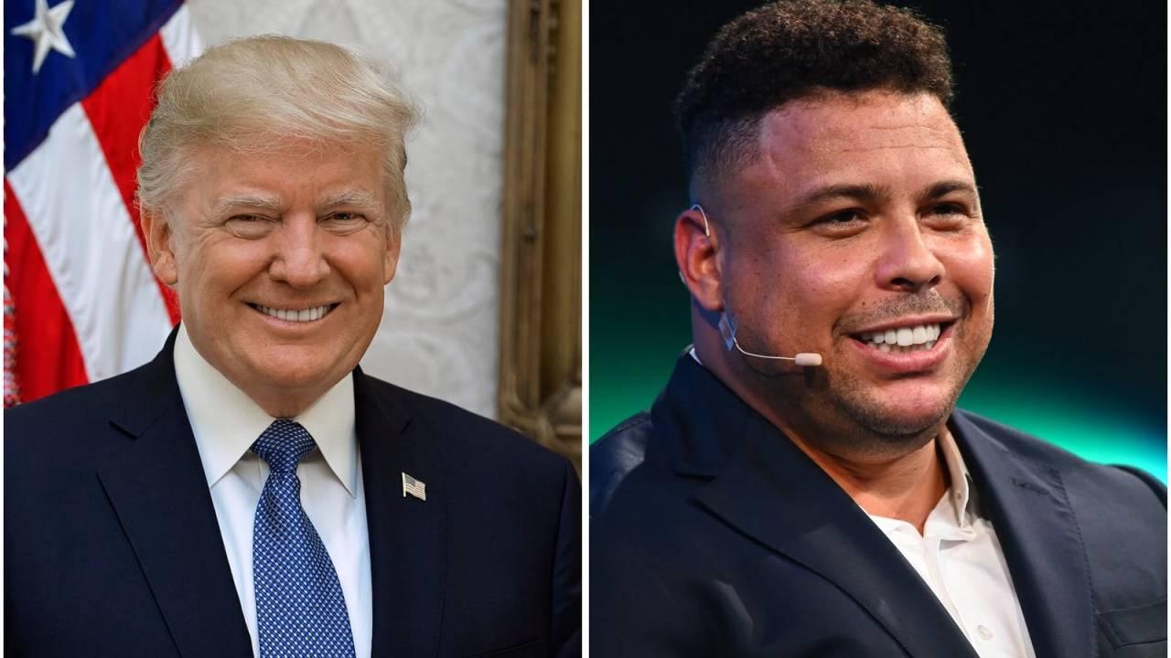 Donald Trump e Ronaldo Fenômeno em evento