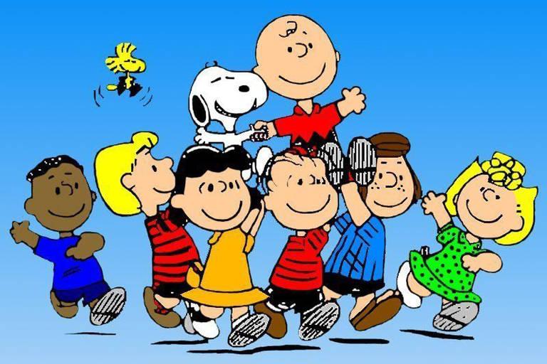 Imagens de Snoopy e sua turma.