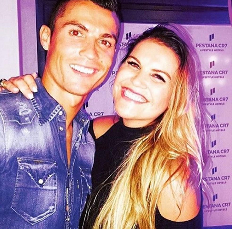 Cristiano Ronaldo ao lado da irmã Kátia Aveiro