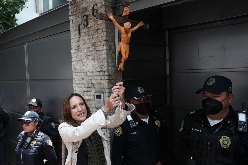 Protesto contra a perseguição religiosa na Nicarágua