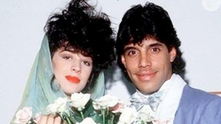 Claudia Raia e Alexandre Frota casados entre 1986 e 1989.