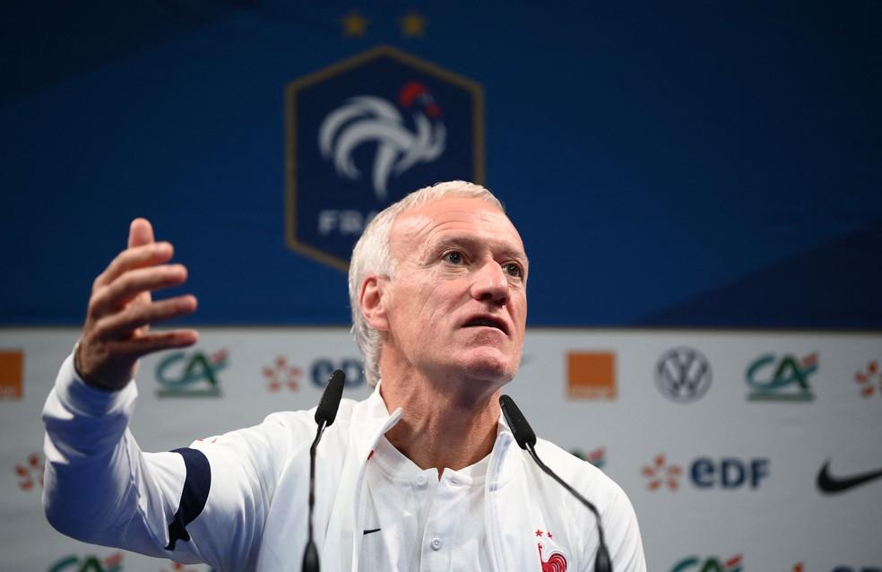 Didier Deschamps em coletiva