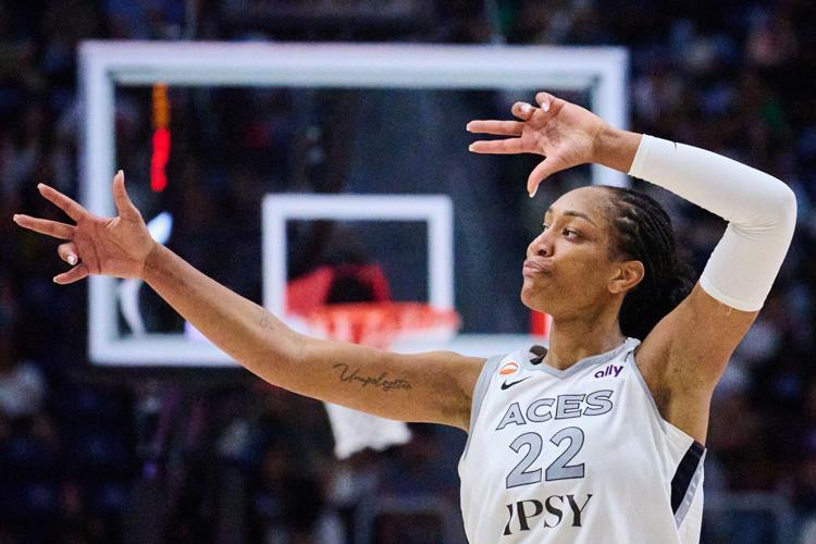 A’ja Wilson e Jackie Young brilham e conduzem Las Vegas Aces à vitória sobre Toronto Tempo