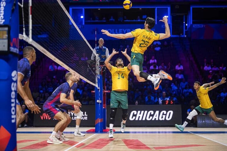 Brasil Complica Classificação na Liga das Nações de Vôlei ao Perder para os EUA