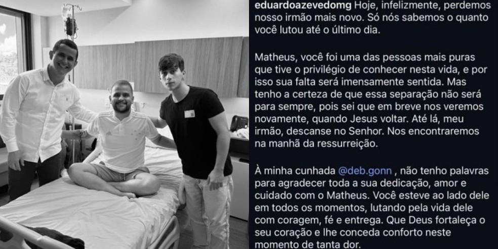 O deputado estadual Eduardo Azevedo (PL) publicou uma homenagem ao caçula