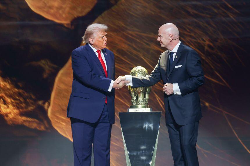 FIFA e Trump no evento de draw da Copa do Mundo