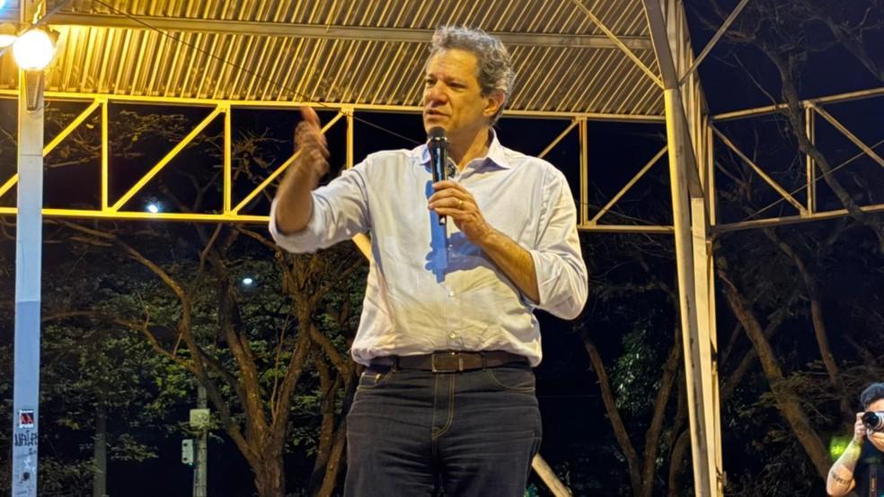 Fernando Haddad durante aula magna na Unicamp
