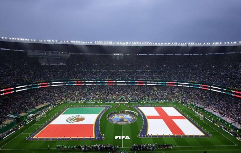 Início do jogo: Inglaterra e México se enfrentam nas oitavas de final da Copa do Mundo 2026