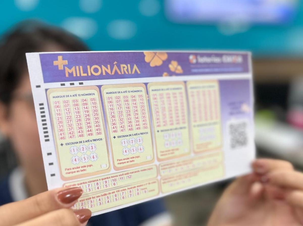 Canhoto da +Milionária; aposta simples custa R$ 6.