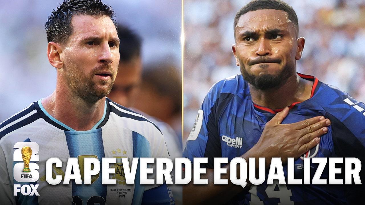 Deroy Duarte empata o jogo para Cabo Verde.