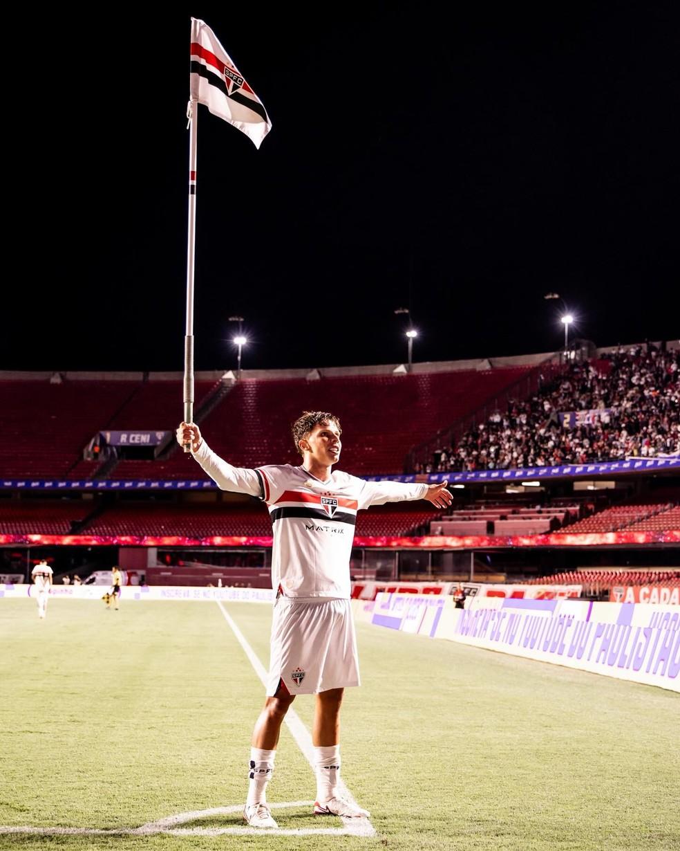 Gustavo Santana em ação pelo Tricolor